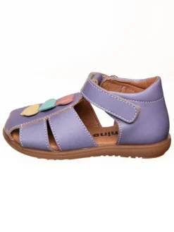 Leder-Halbsandalen in Lila>kmins Best