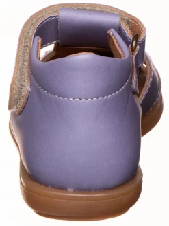 Leder-Halbsandalen in Lila><noscript><img width=
