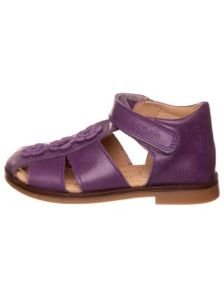 POM POM Sandalen·Halbsandalen^Leder-Halbsandalen in Lila