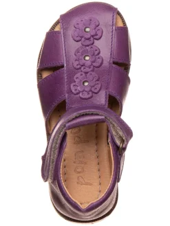 POM POM Sandalen·Halbsandalen^Leder-Halbsandalen in Lila