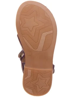 POM POM Sandalen·Halbsandalen^Leder-Halbsandalen in Lila
