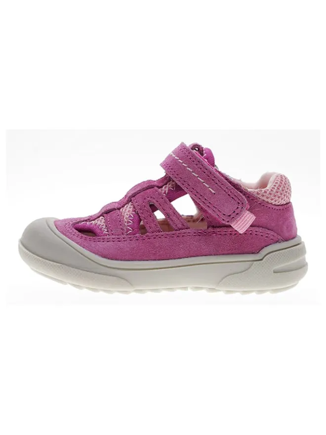 lamino Sandalen^Leder-Halbsandalen in Lila