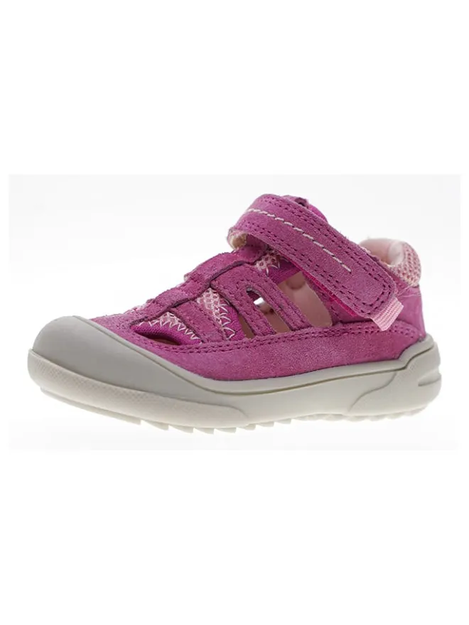 lamino Sandalen^Leder-Halbsandalen in Lila