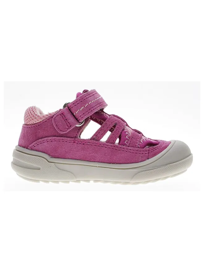 lamino Sandalen^Leder-Halbsandalen in Lila