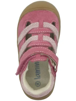 Leder-Halbsandalen in Pink><noscript><img width=