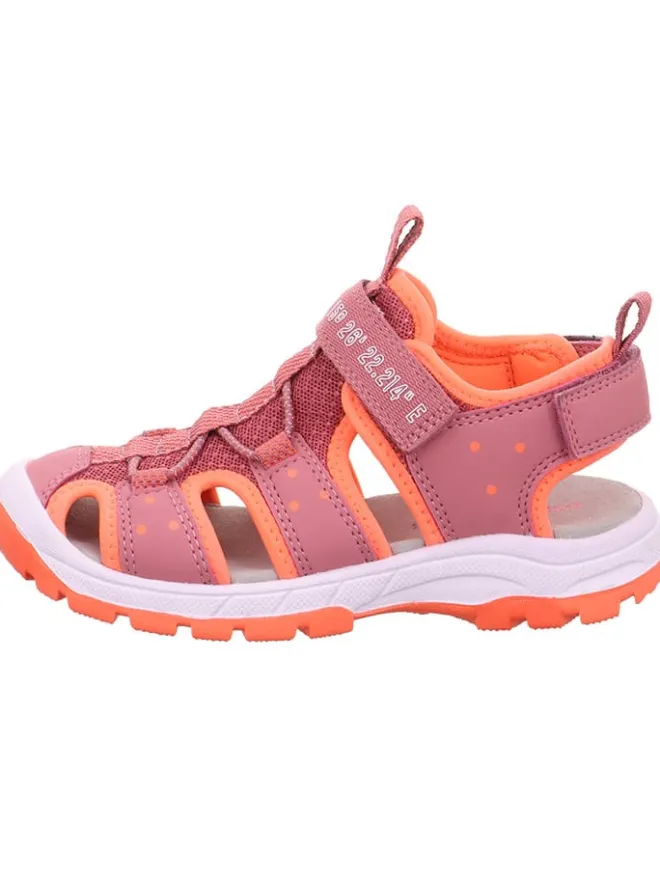 superfit Sandalen·Sandalen^Leder-Halbsandalen in Pink/ Orange