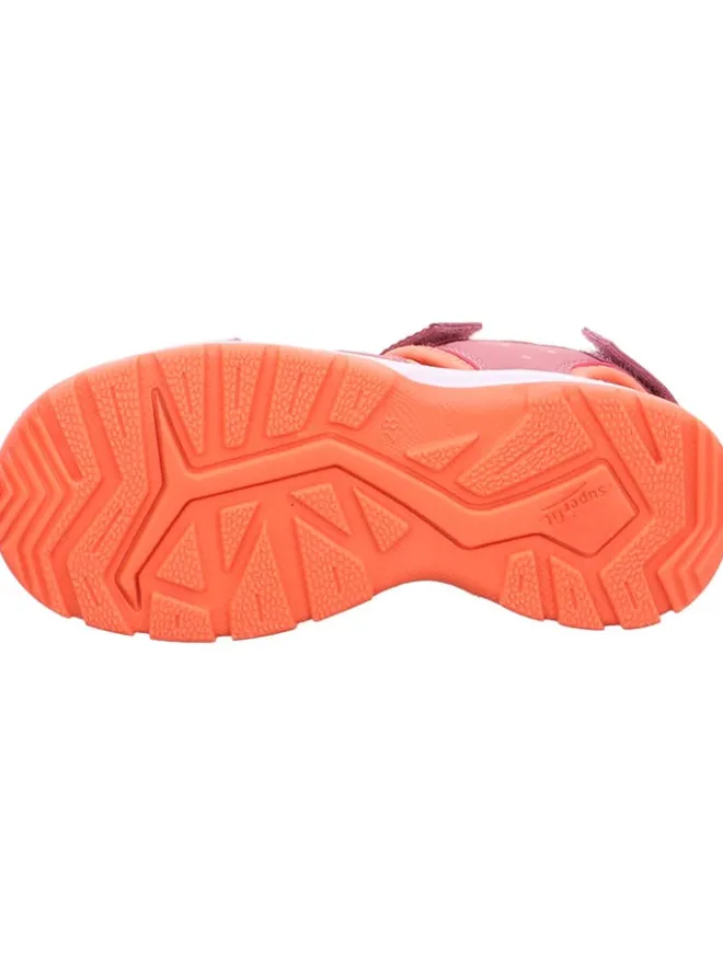 superfit Sandalen·Sandalen^Leder-Halbsandalen in Pink/ Orange
