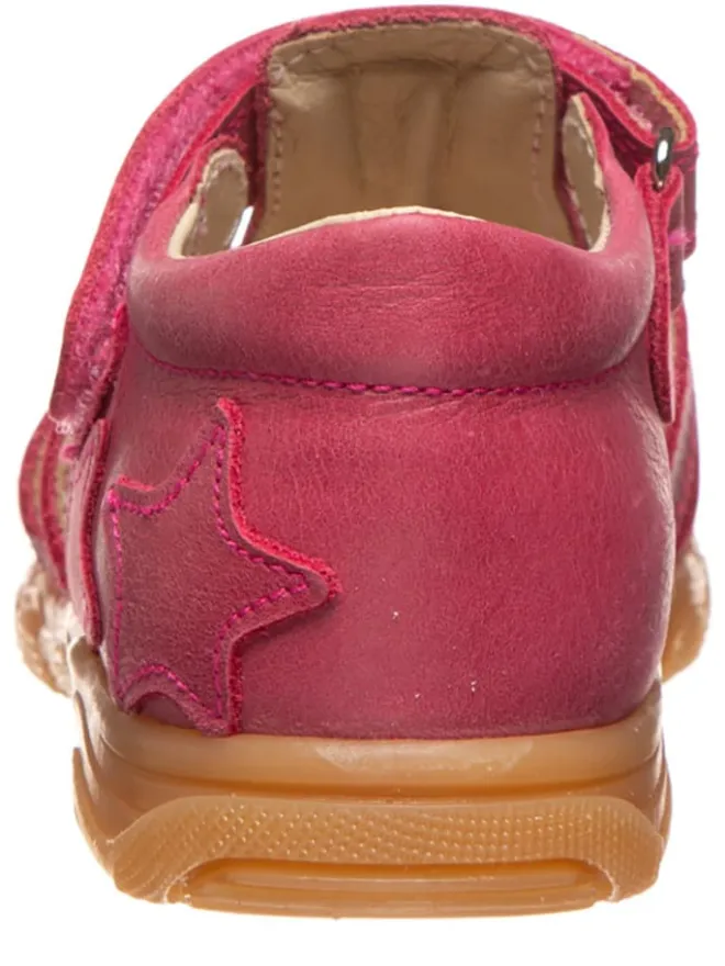 Leder-Halbsandalen in Pink>POM POM