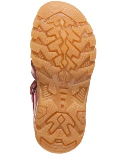 Leder-Halbsandalen in Pink><noscript><img width=