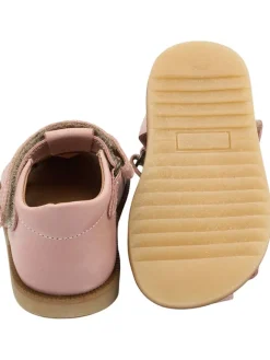 Leder-Halbsandalen in Rosa><noscript><img width=
