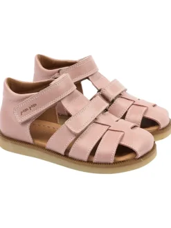 Leder-Halbsandalen in Rosa>POM POM Outlet
