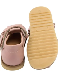 Leder-Halbsandalen in Rosa><noscript><img width=
