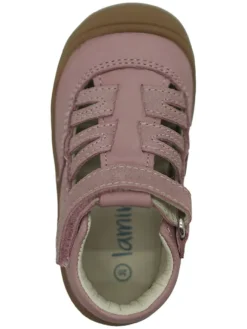 Leder-Halbsandalen in Rosa><noscript><img width=
