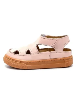 Leder-Halbsandalen in Rosa><noscript><img width=