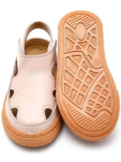 Leder-Halbsandalen in Rosa><noscript><img width=