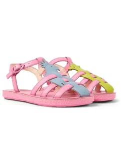 Leder-Halbsandalen in Rosa>Camper Sale