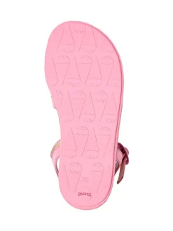 Leder-Halbsandalen in Rosa><noscript><img width=