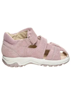 Leder-Halbsandalen in Rosa>lamino