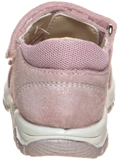 Leder-Halbsandalen in Rosa><noscript><img width=