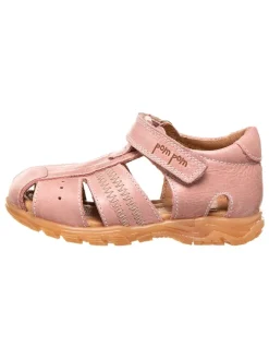 POM POM Sandalen^Leder-Halbsandalen in Rosa
