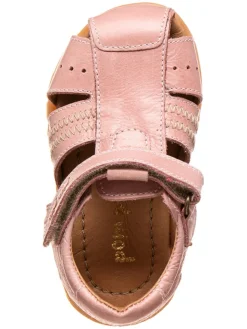 POM POM Sandalen^Leder-Halbsandalen in Rosa