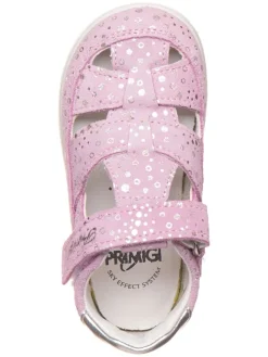 Leder-Halbsandalen in Rosa><noscript><img width=