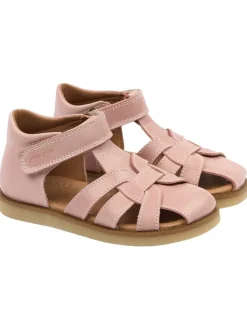 POM POM Sandalen·Halbsandalen^Leder-Halbsandalen in Rosa