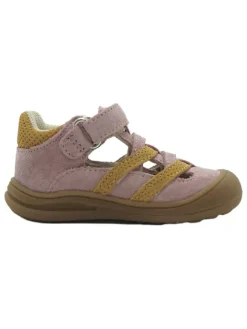 Leder-Halbsandalen in Rosa><noscript><img width=