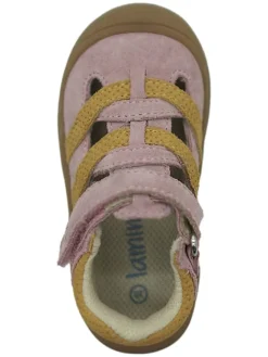Leder-Halbsandalen in Rosa><noscript><img width=