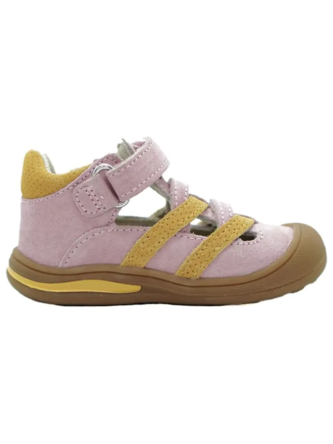 lamino Sandalen^Leder-Halbsandalen in Rosa