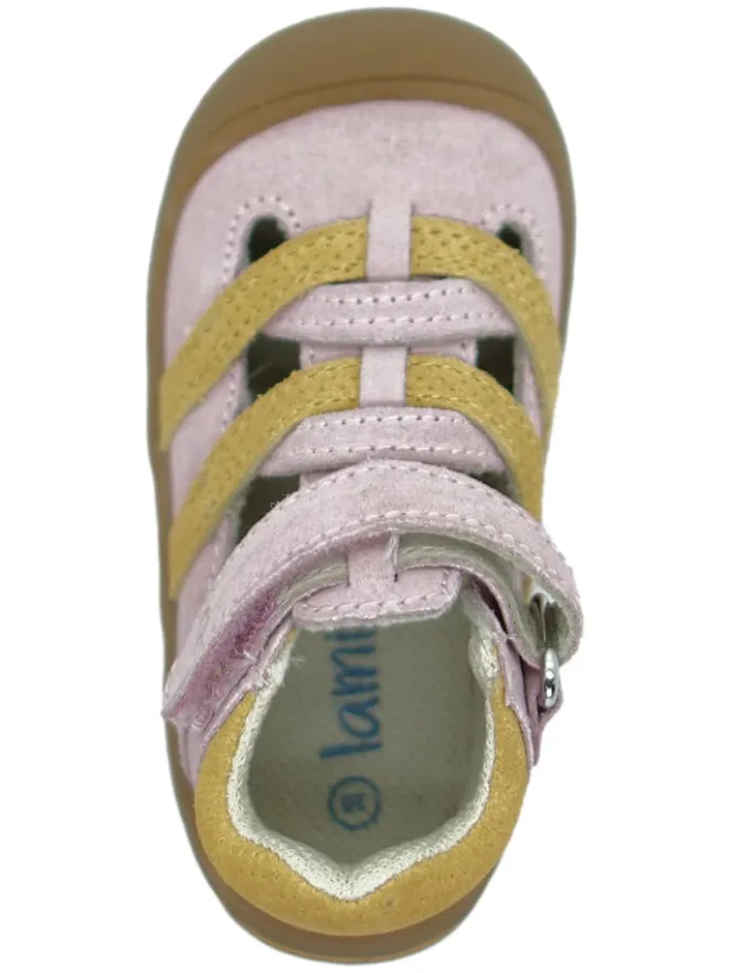 lamino Sandalen^Leder-Halbsandalen in Rosa