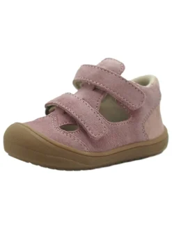 Leder-Halbsandalen in Rosa>lamino
