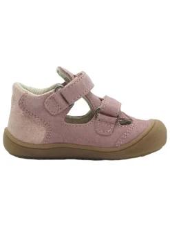 Leder-Halbsandalen in Rosa><noscript><img width=
