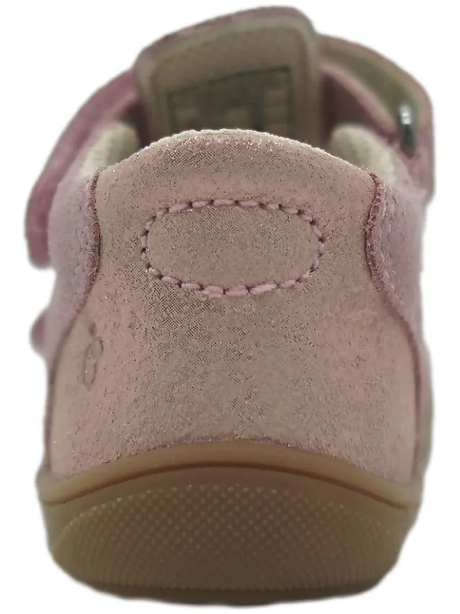 Leder-Halbsandalen in Rosa>lamino