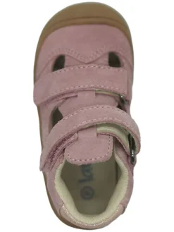Leder-Halbsandalen in Rosa><noscript><img width=