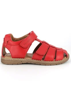 Primigi Sandalen·Halbsandalen^Leder-Halbsandalen in Rot