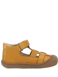 Naturino Sandalen^Leder-Halbsandalen in Senf