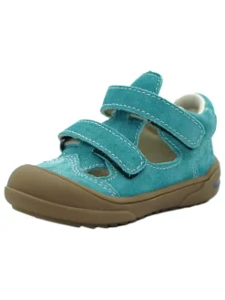 lamino Sandalen^Leder-Halbsandalen in Türkis