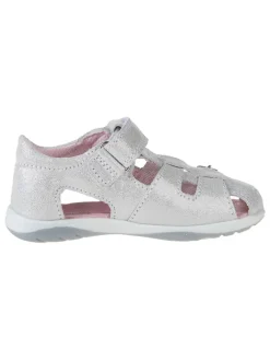 Leder-Halbsandalen in Weiß>Richter Shoes Outlet