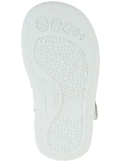 Leder-Halbsandalen in Weiß><noscript><img width=