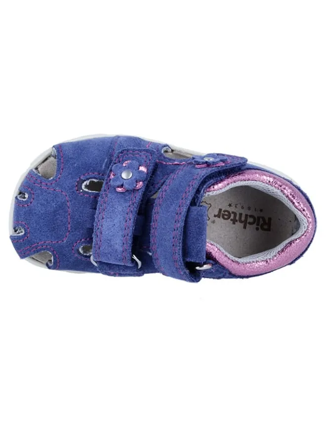 Richter Shoes Sandalen·Halbsandalen^Leder-Halbsandalen "Juno" in Blau