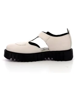 Leder-Halbsandalen "Kick Fantastic" in Creme>Kickers Hot