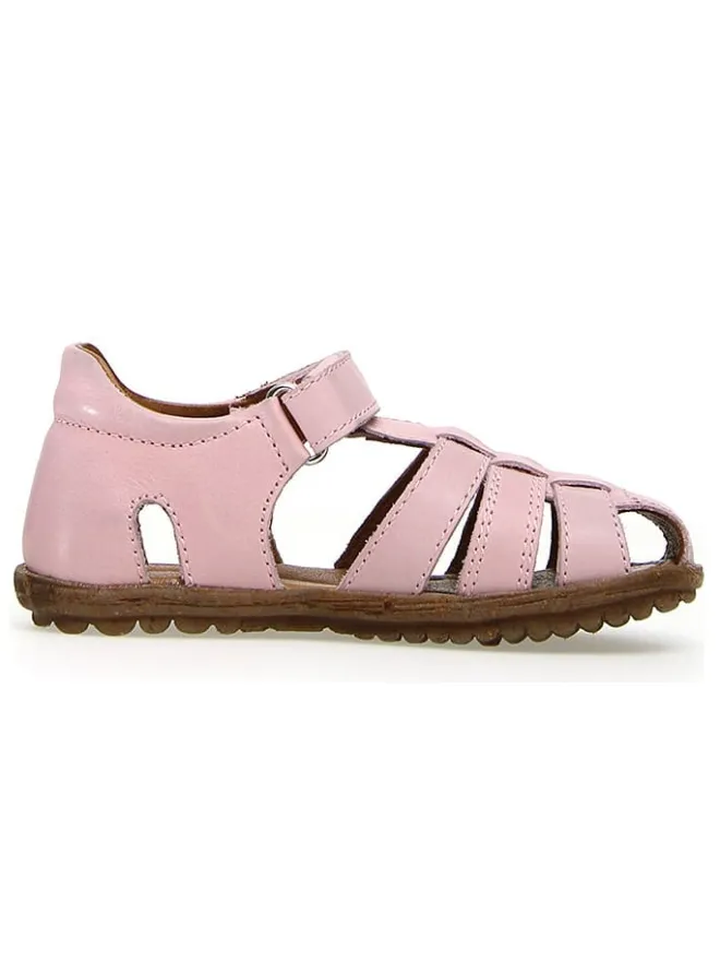 Leder-Halbsandalen "Lagoon" in Rosa>Naturino Outlet