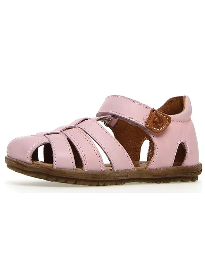 Leder-Halbsandalen "Lagoon" in Rosa>Naturino Outlet