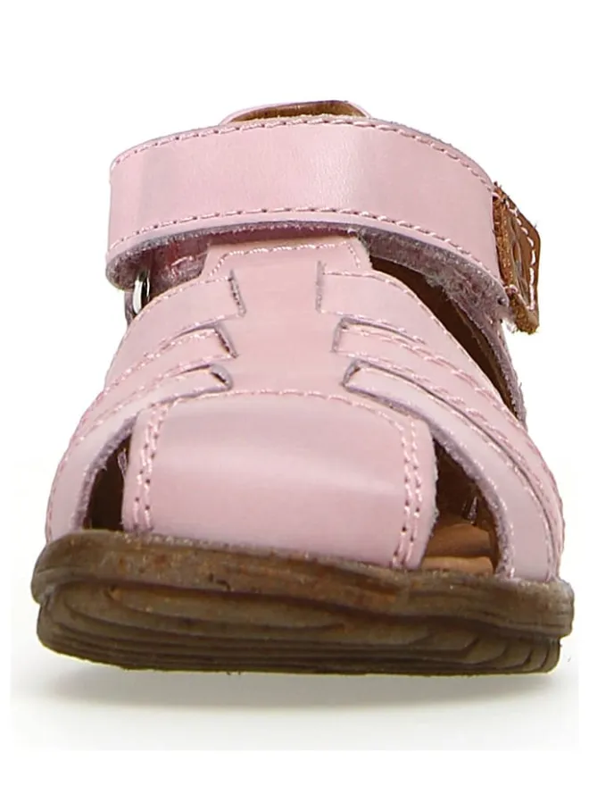 Leder-Halbsandalen "Lagoon" in Rosa>Naturino Outlet