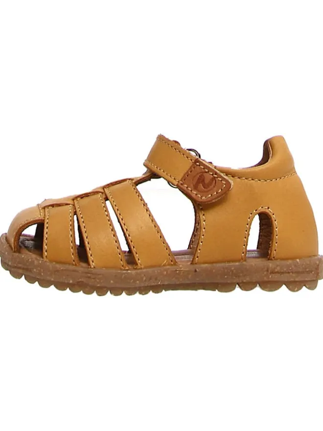 Leder-Halbsandalen "Lagoon" in Hellbraun>Naturino Outlet