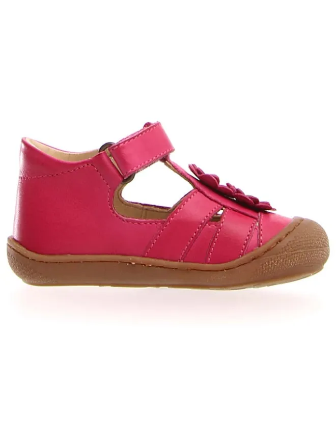 Leder-Halbsandalen "Maggie" in Pink>Naturino Clearance