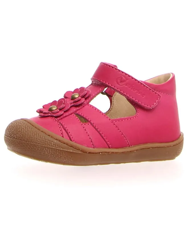 Leder-Halbsandalen "Maggie" in Pink>Naturino Clearance