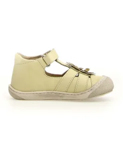 Leder-Halbsandalen "Maggy" in Gelb>Naturino Clearance