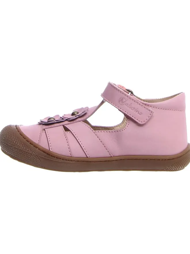 Leder-Halbsandalen "Maggy" in Rosa>Naturino Clearance